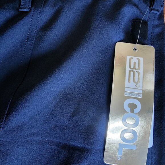 32 Degrees Cool Pants Womens Size 14 Solid All Blue with Pockets Activewear New - Picture 3 of 7